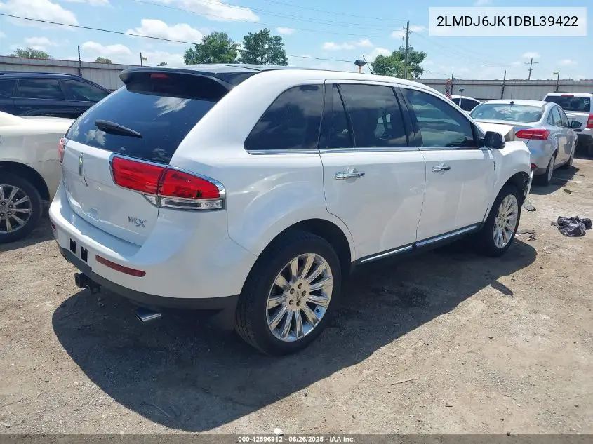 2013 Lincoln Mkx VIN: 2LMDJ6JK1DBL39422 Lot: 42596912