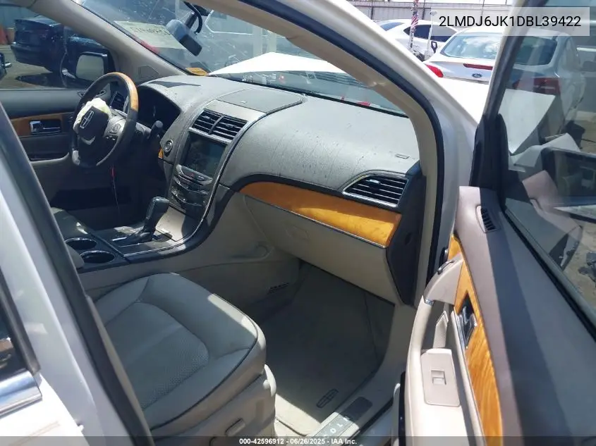 2013 Lincoln Mkx VIN: 2LMDJ6JK1DBL39422 Lot: 42596912