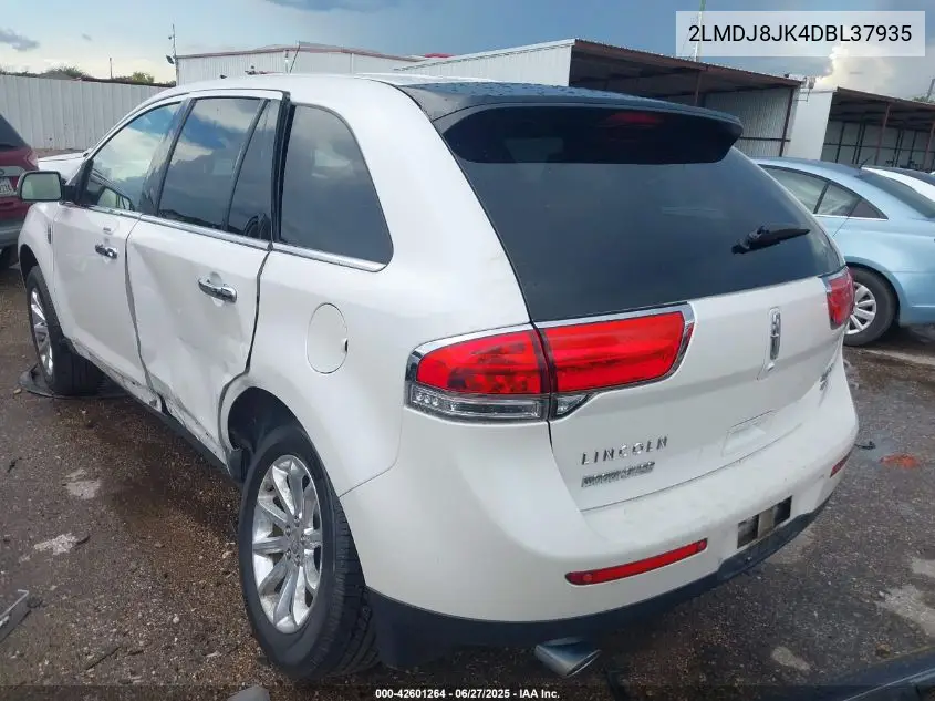 2013 Lincoln Mkx VIN: 2LMDJ8JK4DBL37935 Lot: 42601264