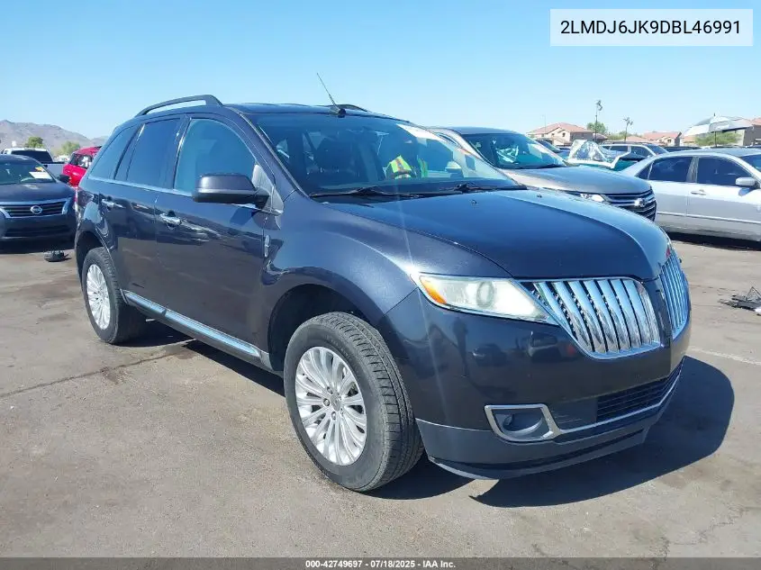 2013 Lincoln Mkx VIN: 2LMDJ6JK9DBL46991 Lot: 42749697