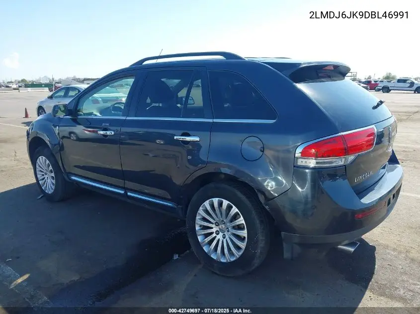 2013 Lincoln Mkx VIN: 2LMDJ6JK9DBL46991 Lot: 42749697