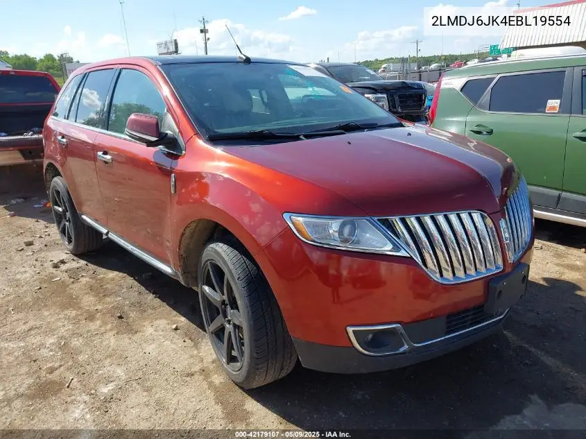 2014 Lincoln Mkx VIN: 2LMDJ6JK4EBL19554 Lot: 42179107