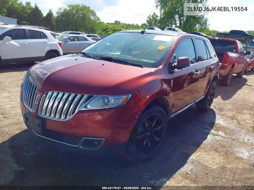 2014 Lincoln Mkx VIN: 2LMDJ6JK4EBL19554 Lot: 42179107