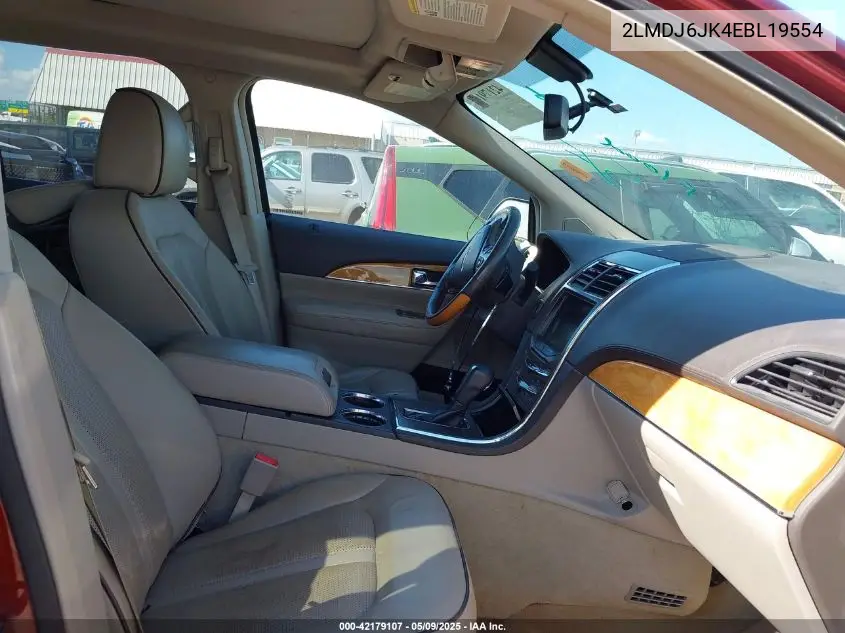 2014 Lincoln Mkx VIN: 2LMDJ6JK4EBL19554 Lot: 42179107