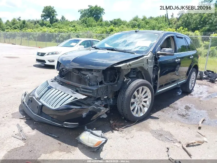 2014 Lincoln Mkx VIN: 2LMDJ6JK5EBL20096 Lot: 42557963
