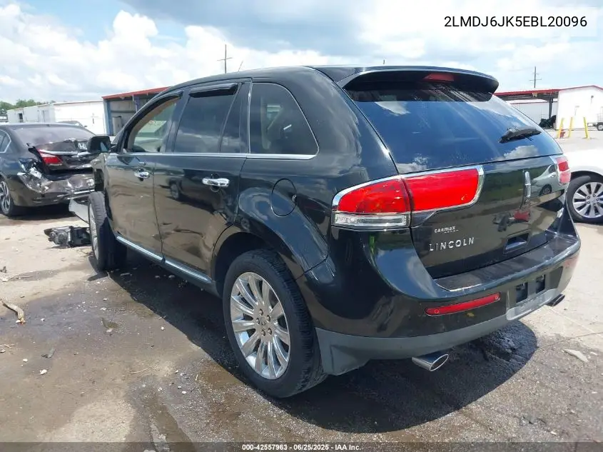 2014 Lincoln Mkx VIN: 2LMDJ6JK5EBL20096 Lot: 42557963
