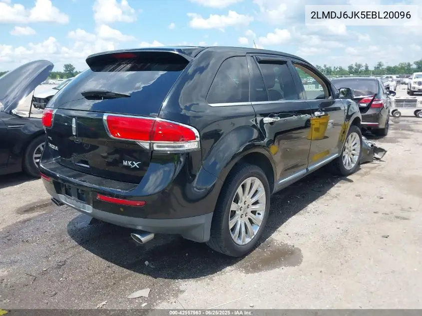 2014 Lincoln Mkx VIN: 2LMDJ6JK5EBL20096 Lot: 42557963