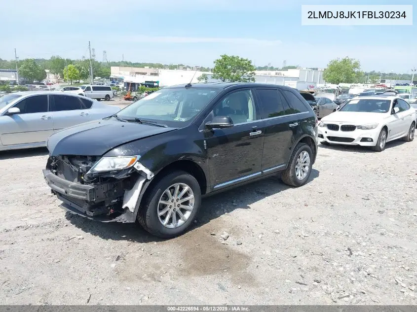 2015 Lincoln Mkx VIN: 2LMDJ8JK1FBL30234 Lot: 42226594