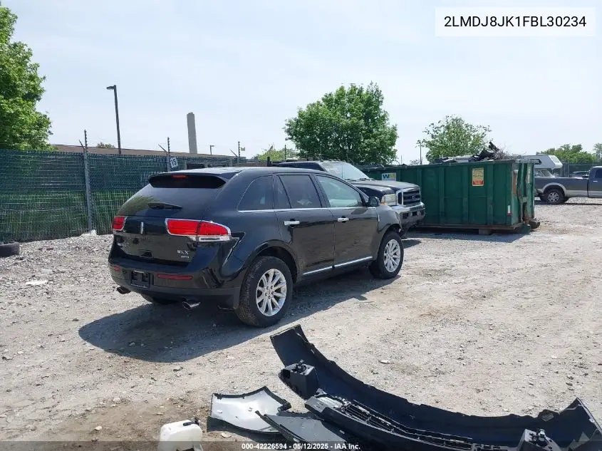 2015 Lincoln Mkx VIN: 2LMDJ8JK1FBL30234 Lot: 42226594
