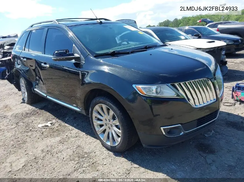 2015 Lincoln Mkx VIN: 2LMDJ6JK2FBL24933 Lot: 42227883