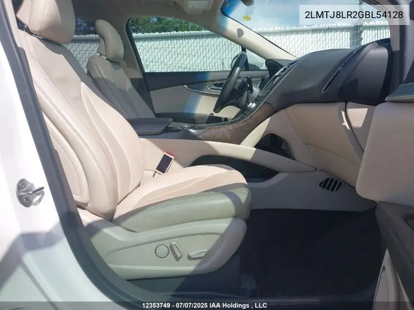 2016 Lincoln Mkx Reserve VIN: 2LMTJ8LR2GBL54128 Lot: 12353749