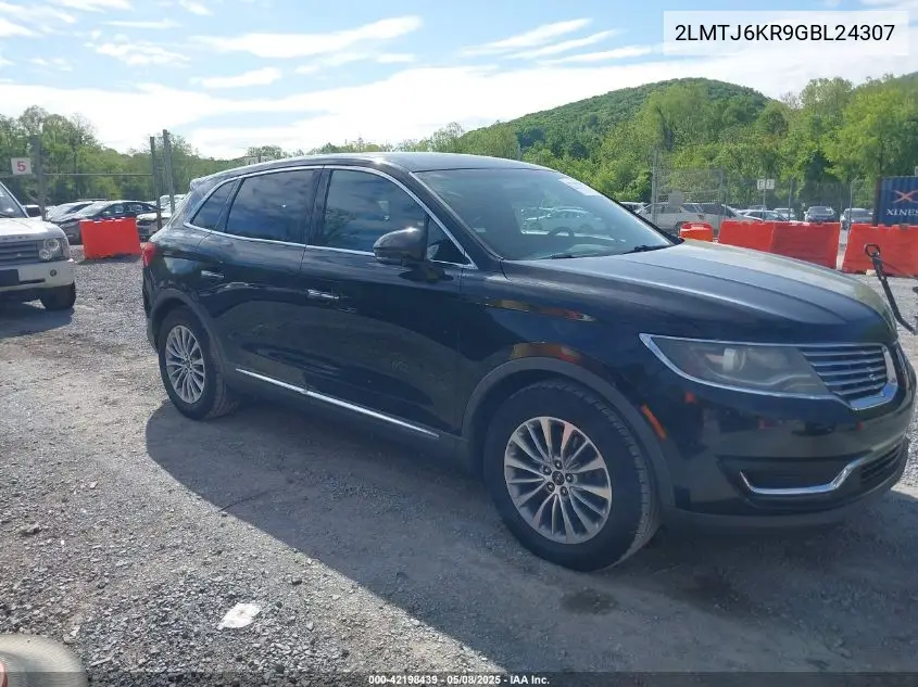 2016 Lincoln Mkx Select VIN: 2LMTJ6KR9GBL24307 Lot: 42198439