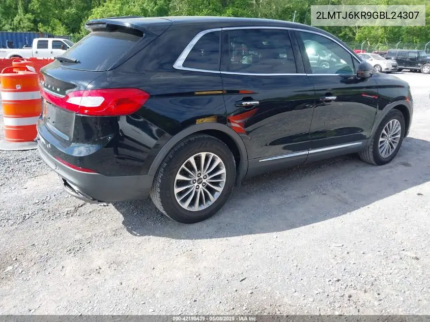 2016 Lincoln Mkx Select VIN: 2LMTJ6KR9GBL24307 Lot: 42198439