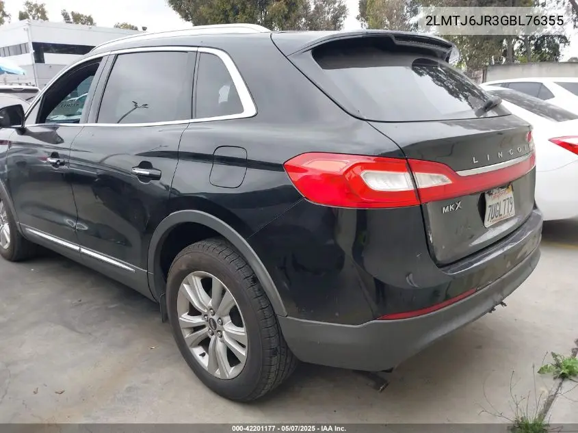 2016 Lincoln Mkx Premiere VIN: 2LMTJ6JR3GBL76355 Lot: 42201177
