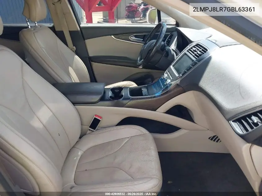 2016 Lincoln Mkx Reserve VIN: 2LMPJ8LR7GBL63361 Lot: 42606532
