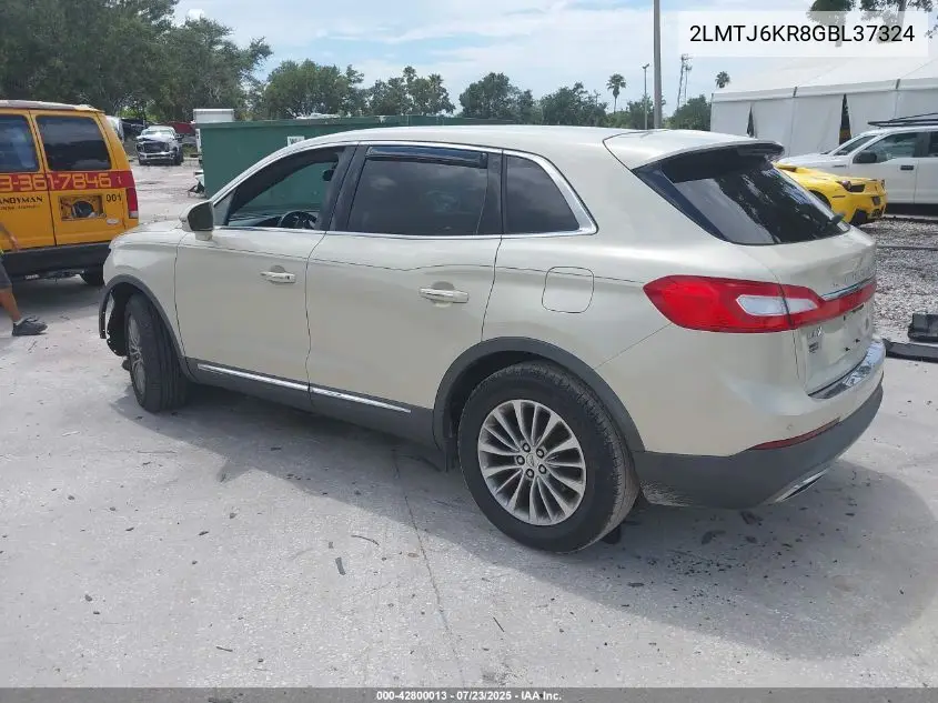 2016 Lincoln Mkx Select VIN: 2LMTJ6KR8GBL37324 Lot: 42800013