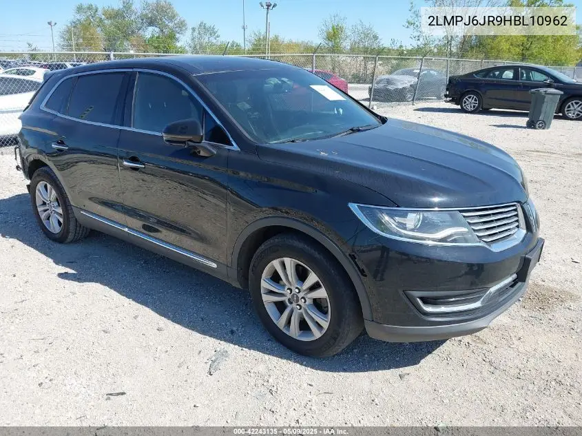 2017 Lincoln Mkx Premiere VIN: 2LMPJ6JR9HBL10962 Lot: 42243135