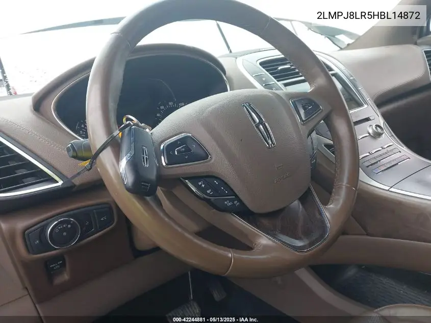 2017 Lincoln Mkx Reserve VIN: 2LMPJ8LR5HBL14872 Lot: 42244881