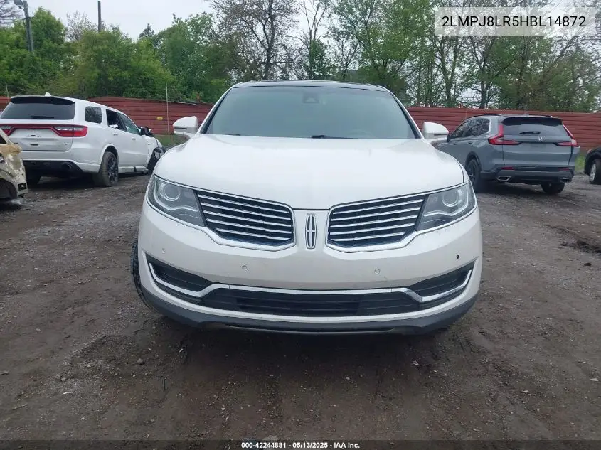 2017 Lincoln Mkx Reserve VIN: 2LMPJ8LR5HBL14872 Lot: 42244881