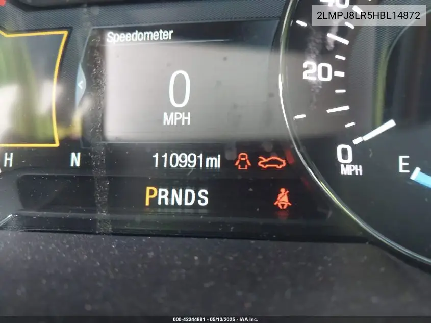 2017 Lincoln Mkx Reserve VIN: 2LMPJ8LR5HBL14872 Lot: 42244881