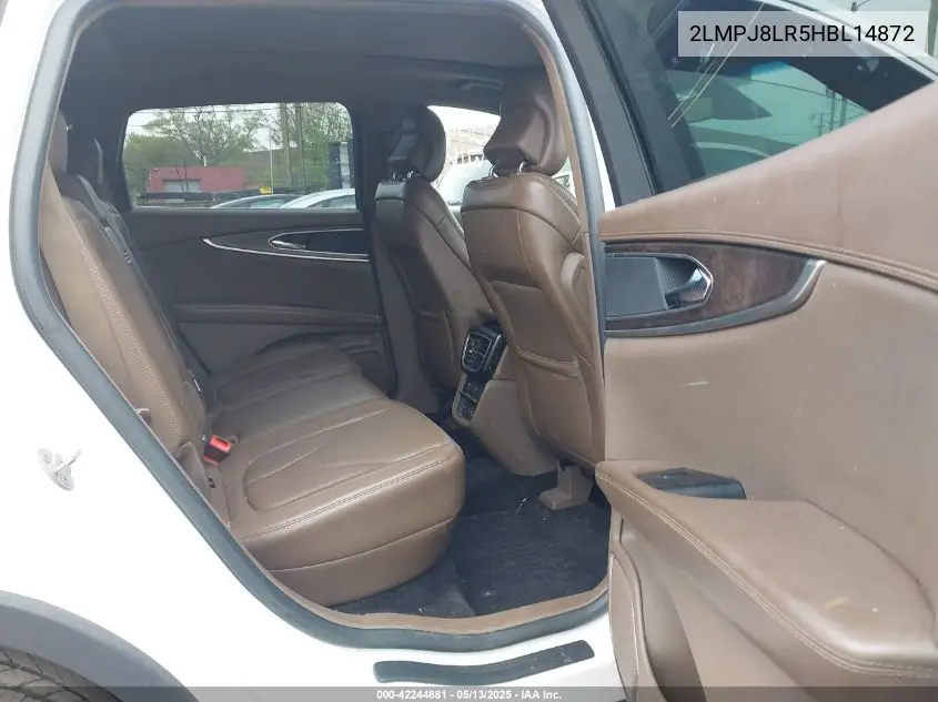 2017 Lincoln Mkx Reserve VIN: 2LMPJ8LR5HBL14872 Lot: 42244881