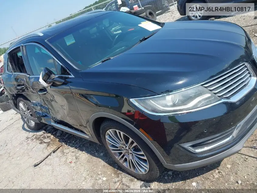 2017 Lincoln Mkx Reserve VIN: 2LMPJ6LR4HBL10817 Lot: 42581752