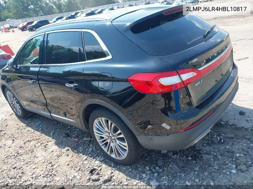 2017 Lincoln Mkx Reserve VIN: 2LMPJ6LR4HBL10817 Lot: 42581752