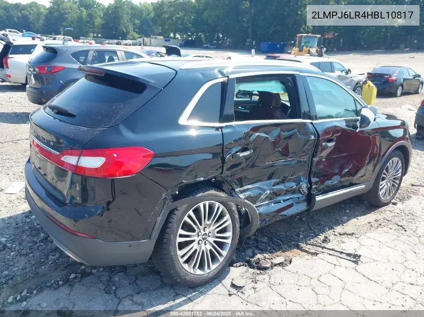 2017 Lincoln Mkx Reserve VIN: 2LMPJ6LR4HBL10817 Lot: 42581752