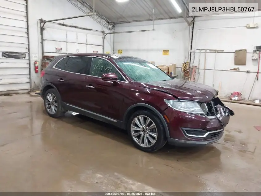 2017 Lincoln Mkx Reserve VIN: 2LMPJ8LP3HBL50767 Lot: 42593799