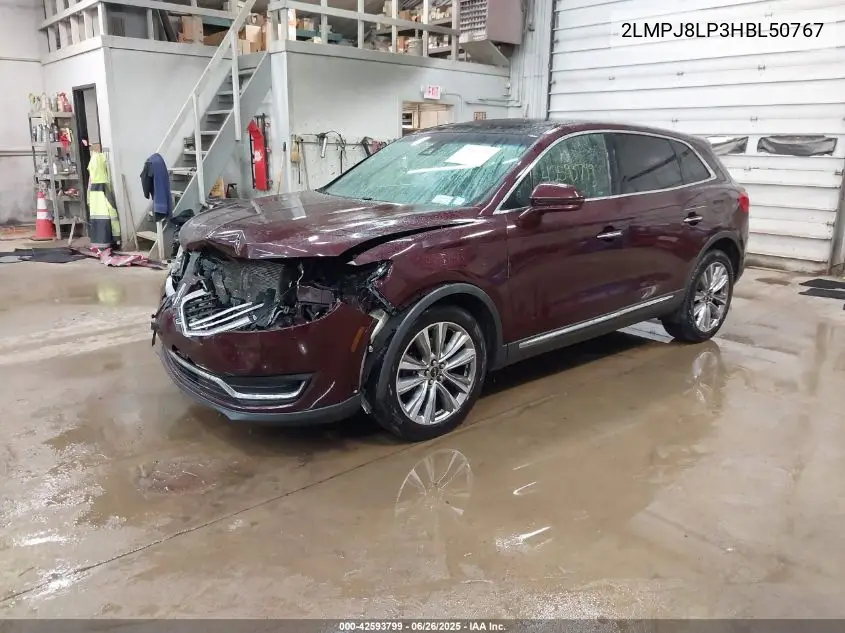 2017 Lincoln Mkx Reserve VIN: 2LMPJ8LP3HBL50767 Lot: 42593799