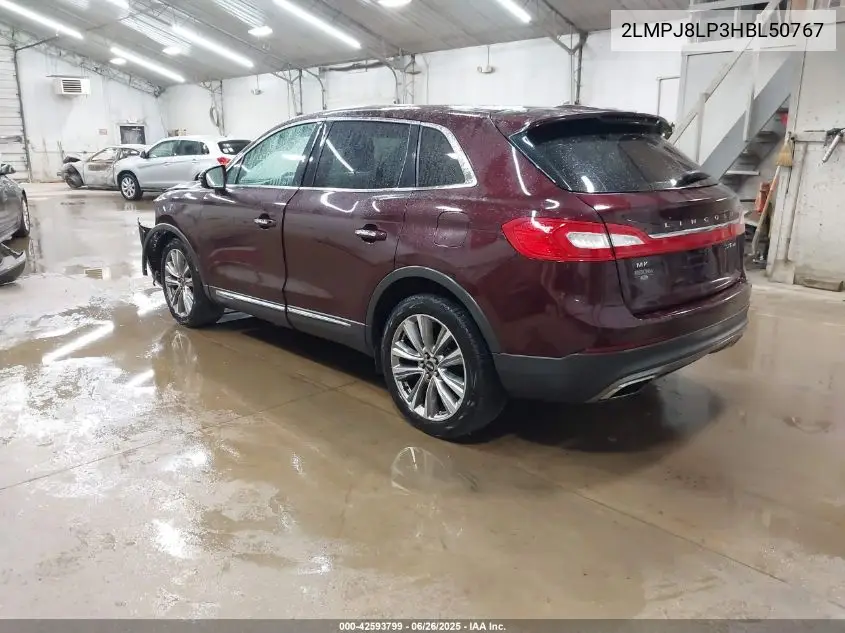 2017 Lincoln Mkx Reserve VIN: 2LMPJ8LP3HBL50767 Lot: 42593799