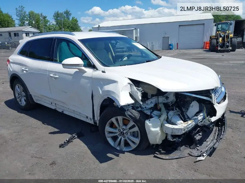 2017 Lincoln Mkx Premiere VIN: 2LMPJ8JR3HBL50725 Lot: 42759466