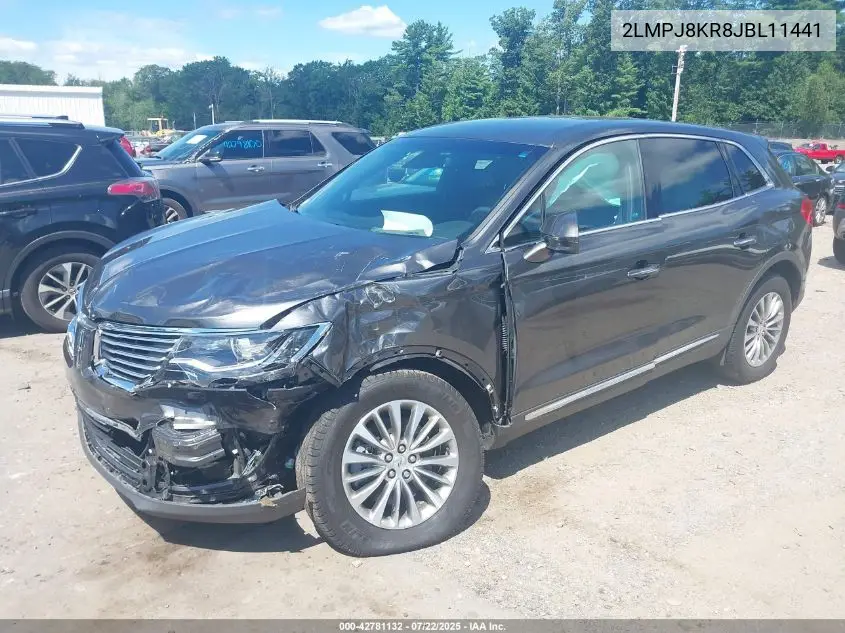2018 Lincoln Mkx Select VIN: 2LMPJ8KR8JBL11441 Lot: 42781132