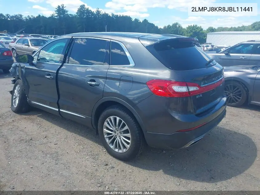 2018 Lincoln Mkx Select VIN: 2LMPJ8KR8JBL11441 Lot: 42781132