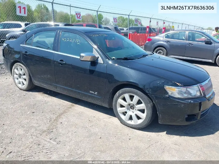 2007 Lincoln Mkz VIN: 3LNHM26TX7R636306 Lot: 42220142