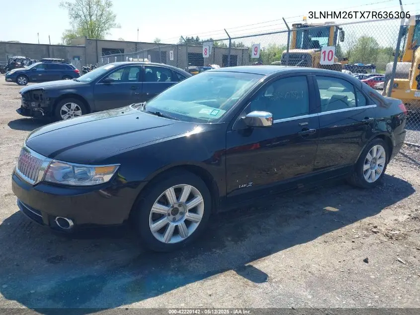 2007 Lincoln Mkz VIN: 3LNHM26TX7R636306 Lot: 42220142