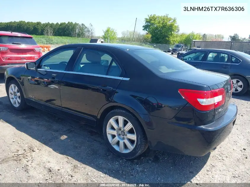 2007 Lincoln Mkz VIN: 3LNHM26TX7R636306 Lot: 42220142