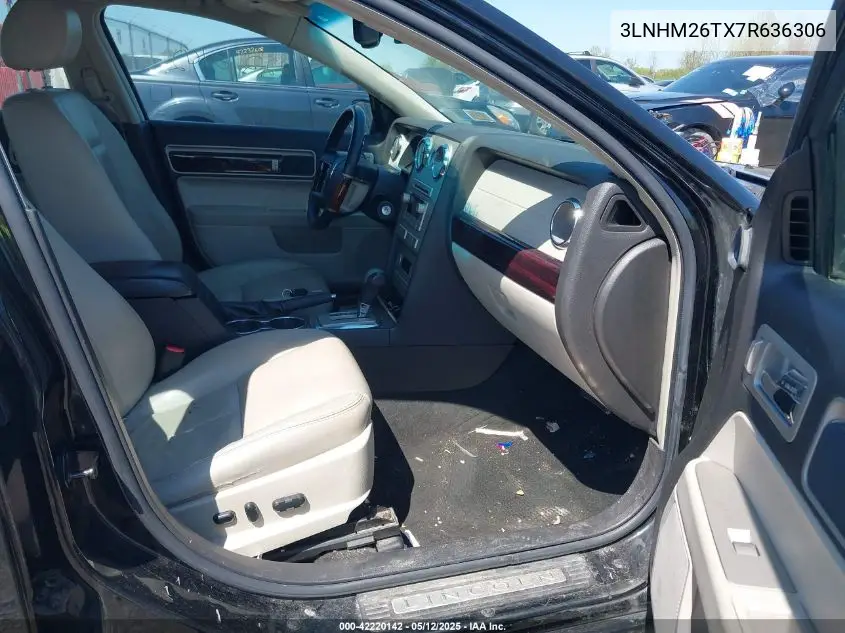 2007 Lincoln Mkz VIN: 3LNHM26TX7R636306 Lot: 42220142