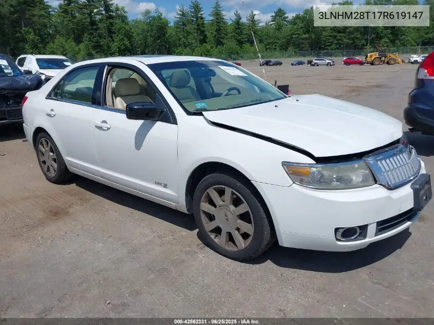 2007 Lincoln Mkz VIN: 3LNHM28T17R619147 Lot: 42562331