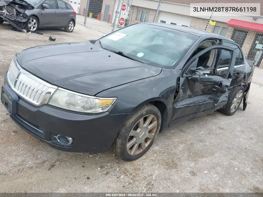 2007 Lincoln Mkz VIN: 3LNHM28T87R661198 Lot: 42578624