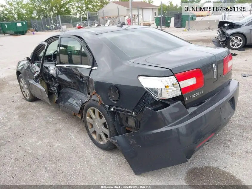 2007 Lincoln Mkz VIN: 3LNHM28T87R661198 Lot: 42578624