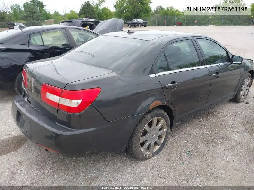 2007 Lincoln Mkz VIN: 3LNHM28T87R661198 Lot: 42578624
