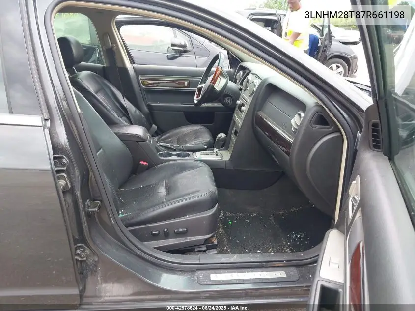 2007 Lincoln Mkz VIN: 3LNHM28T87R661198 Lot: 42578624