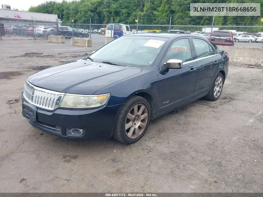2008 Lincoln Mkz VIN: 3LNHM28T18R668656 Lot: 42571172