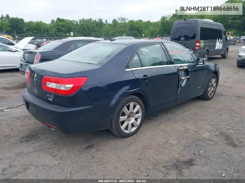 2008 Lincoln Mkz VIN: 3LNHM28T18R668656 Lot: 42571172