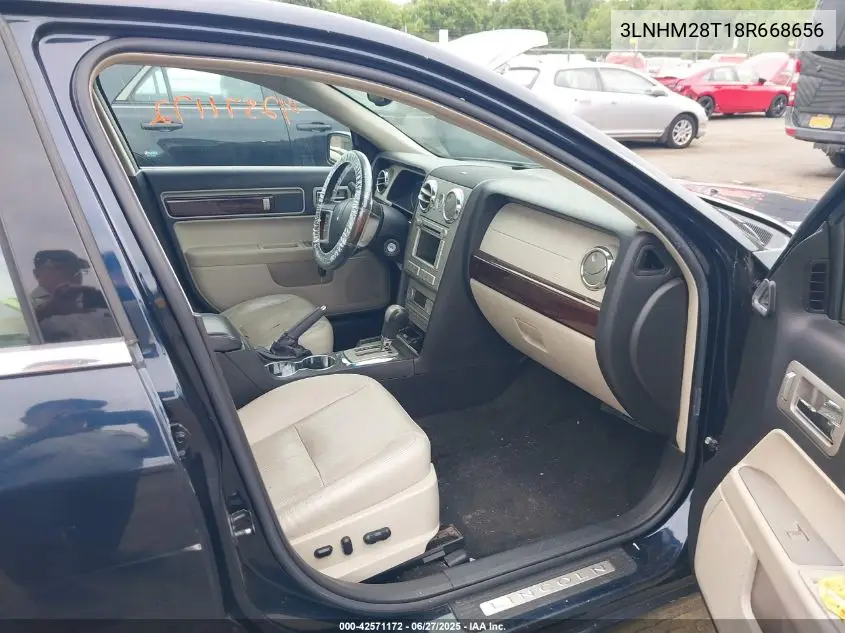 2008 Lincoln Mkz VIN: 3LNHM28T18R668656 Lot: 42571172