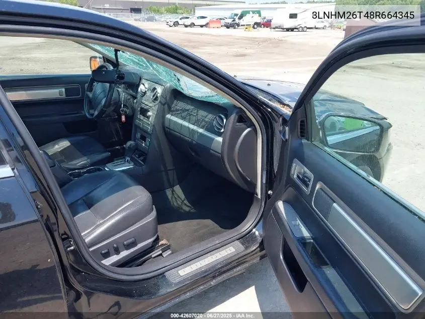 2008 Lincoln Mkz VIN: 3LNHM26T48R664345 Lot: 42607020