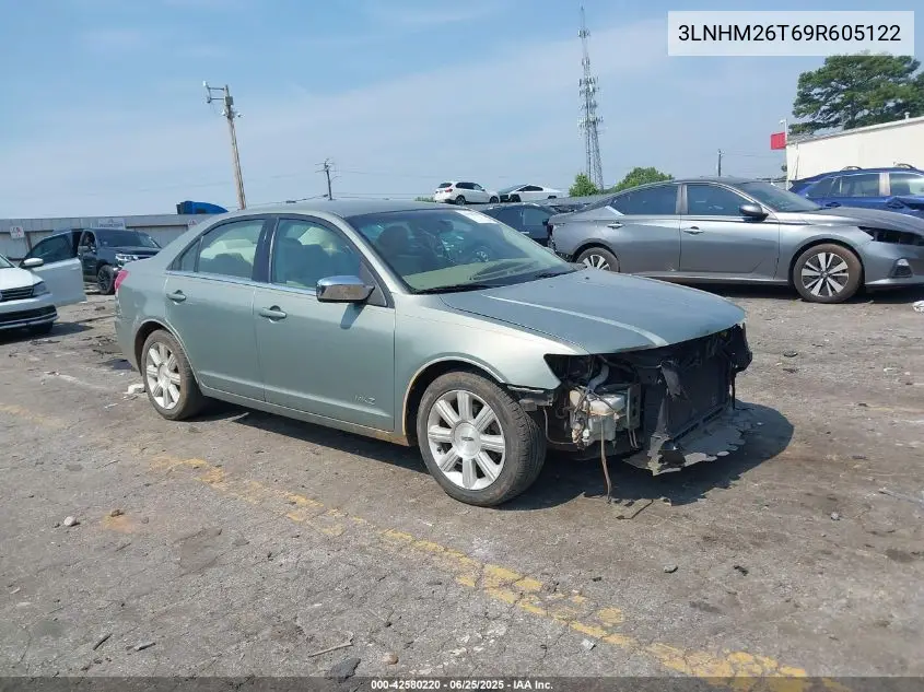 2009 Lincoln Mkz VIN: 3LNHM26T69R605122 Lot: 42580220