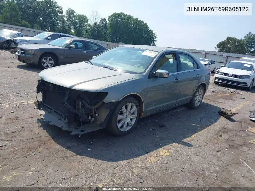 2009 Lincoln Mkz VIN: 3LNHM26T69R605122 Lot: 42580220