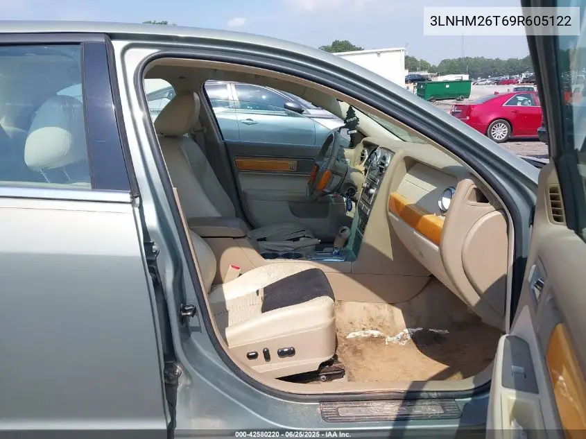 2009 Lincoln Mkz VIN: 3LNHM26T69R605122 Lot: 42580220